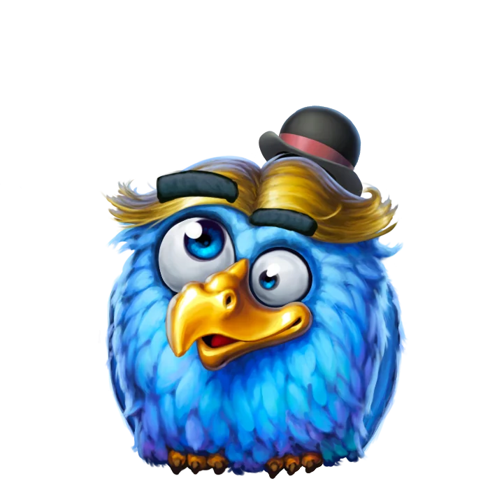 Pirots 3 Charakter blauer Vogel