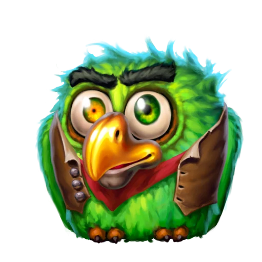 Pirots 3 Charakter grüner Vogel