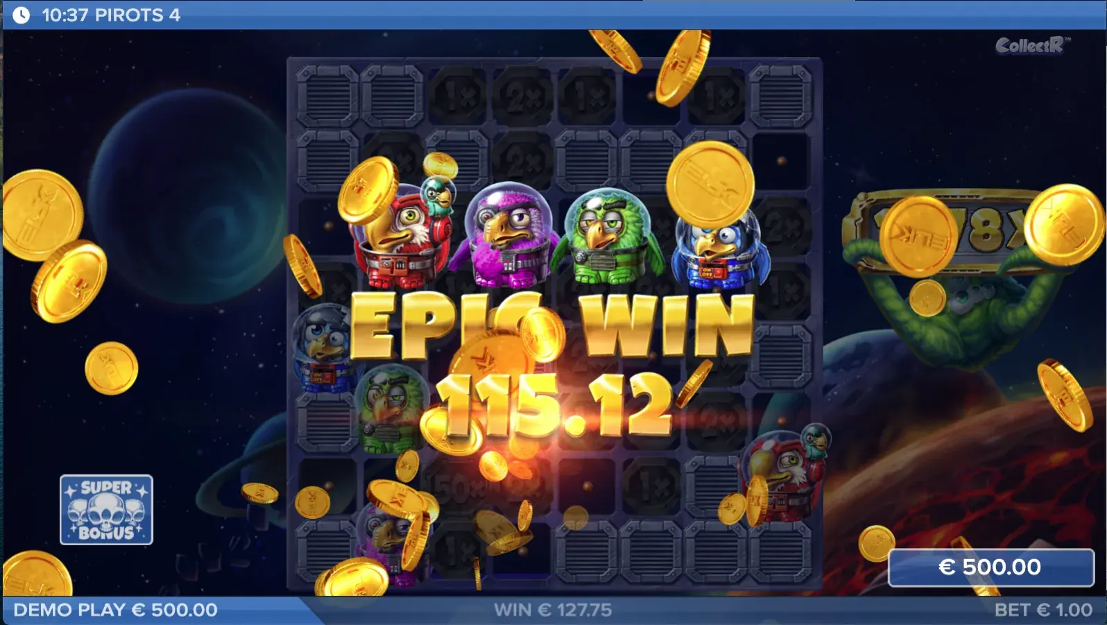 Pirots 4 Lost in Space Epic-Win-Screen