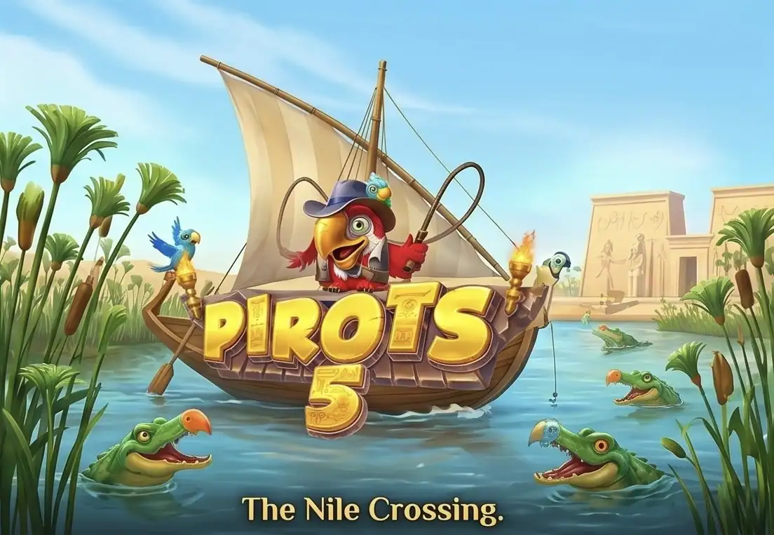 Pirots 5 The Nile Crossing mit klebrigen Krokodil-Wilds